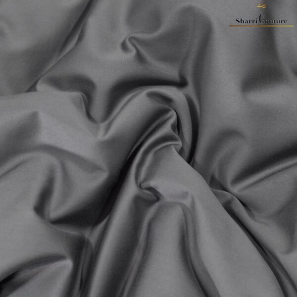 S. C. - 1029 - Metallic Dark Grey Silver Frame Color - Combination of Cotton and Silk - Image 9