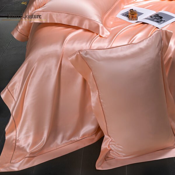 S. C. 2001 - 100% Mulberry Silk - Metallic Peach Color - Image 5