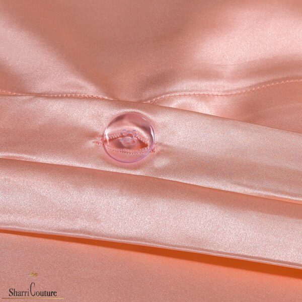 S. C. 2001 - 100% Mulberry Silk - Metallic Peach Color - Image 7