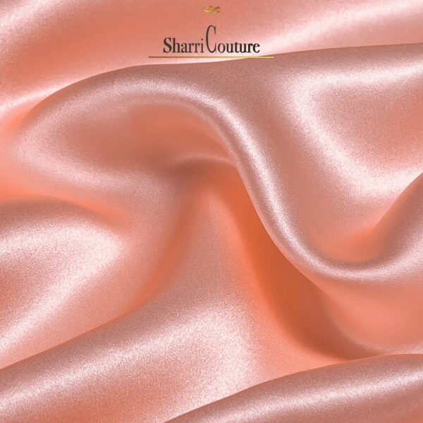 S. C. 2001 - 100% Mulberry Silk - Metallic Peach Color - Image 9