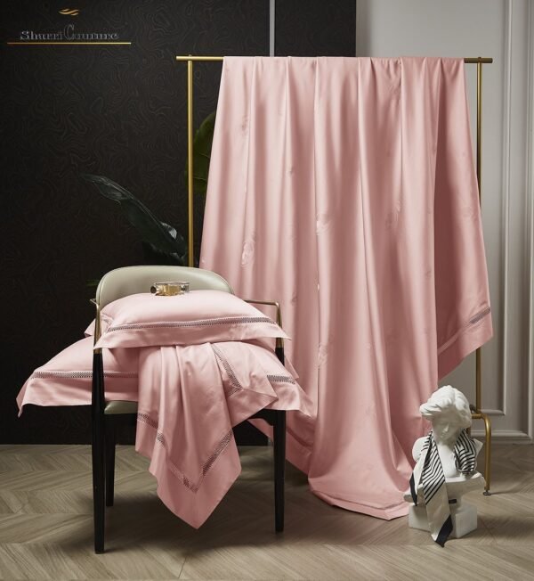 S.C. - 1009 - Light Pink Color - 100% Jacquard Cotton - Image 10