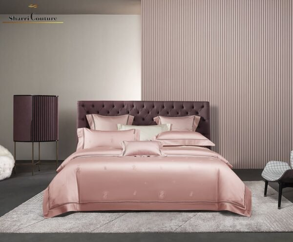 S.C. - 1009 - Light Pink Color - 100% Jacquard Cotton - Image 3