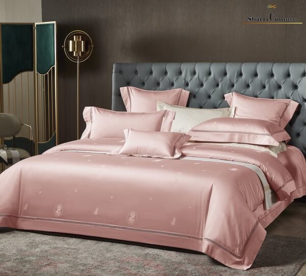 S.C. - 1009 - Light Pink Color - 100% Jacquard Cotton