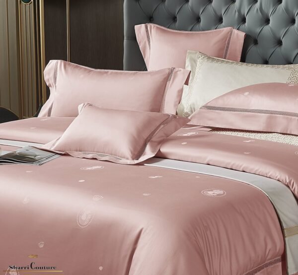 S.C. - 1009 - Light Pink Color - 100% Jacquard Cotton - Image 4