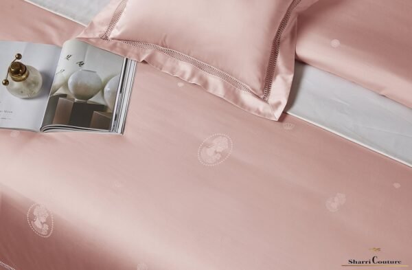 S.C. - 1009 - Light Pink Color - 100% Jacquard Cotton - Image 5
