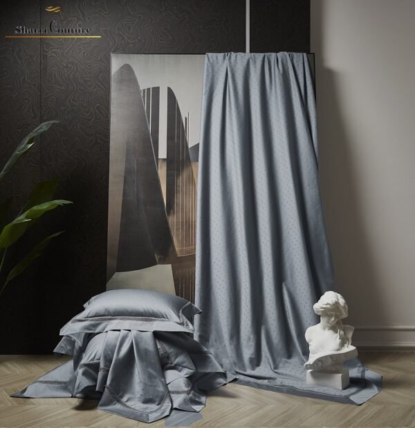 S. C. - 1012 - 100% Jacquard Cotton - Light Blue Color - Image 9
