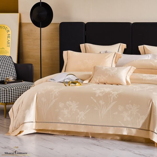 S. C. - 1017 Peach Color - 100% Jacquard Cotton - Image 3
