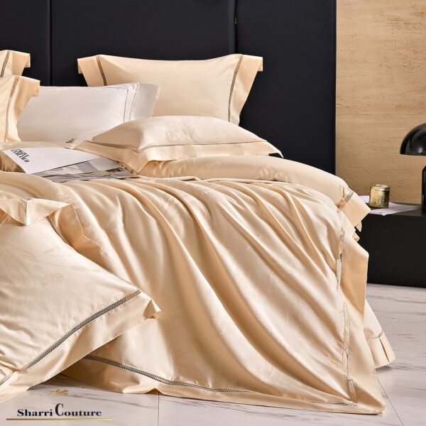 S. C. - 1017 Peach Color - 100% Jacquard Cotton - Image 5