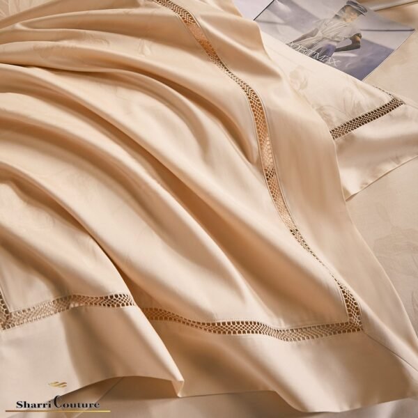 S. C. - 1017 Peach Color - 100% Jacquard Cotton - Image 6