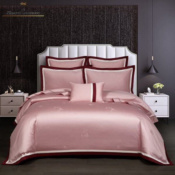 S. C. - 1025 - Pink Bordo Frame Color - Combination of Cotton and Silk