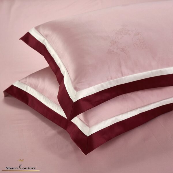 S. C. - 1025 - Pink Bordo Frame Color - Combination of Cotton and Silk - Image 3