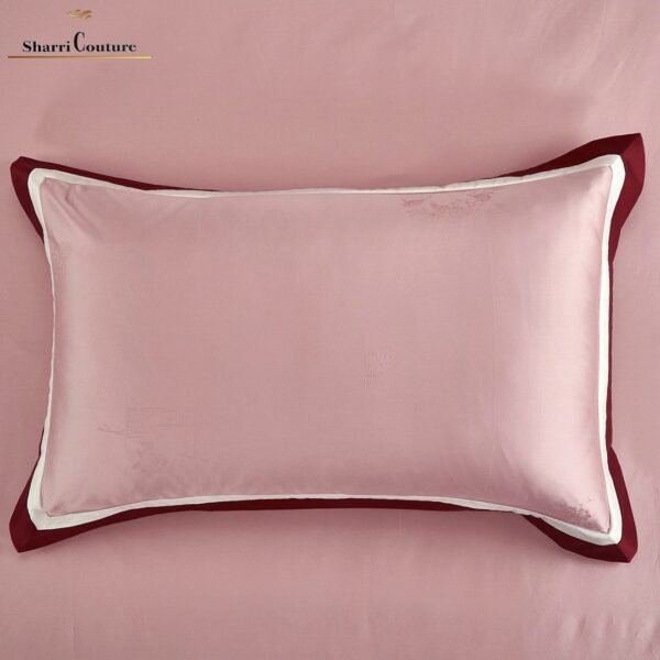 S. C. - 1025 - Pink Bordo Frame Color - Combination of Cotton and Silk - Image 4
