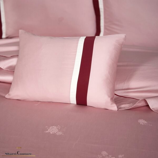 S. C. - 1025 - Pink Bordo Frame Color - Combination of Cotton and Silk - Image 6