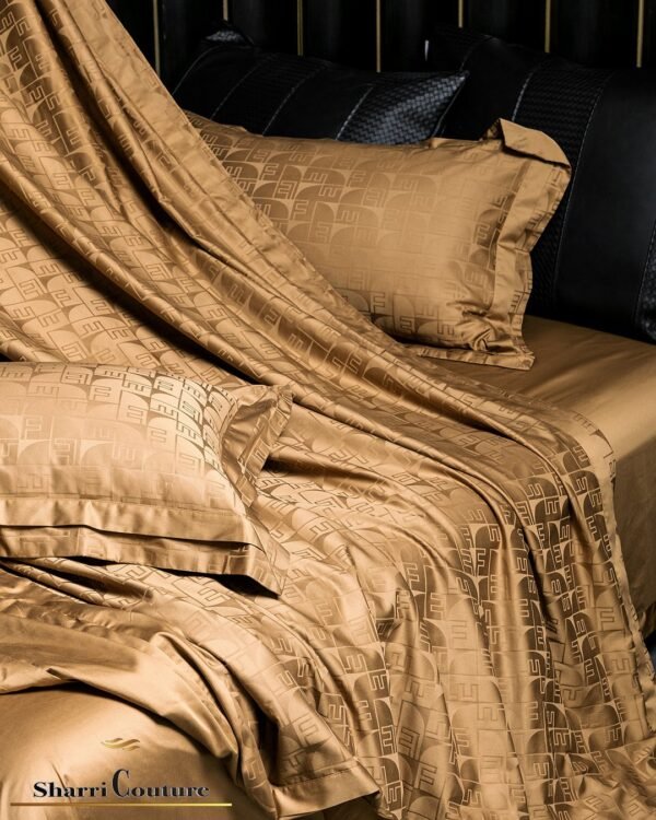 S. C. - 1032 - Greenish Brown -  100% Jacquard Cotton - Image 9
