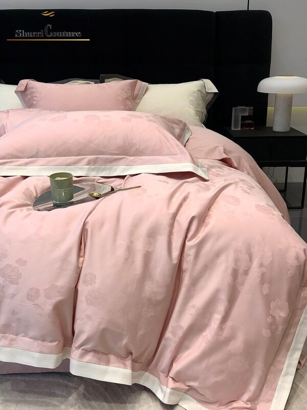 S. C. 1033 Light Pink Color - 100% Jacquard Cotton - Image 10
