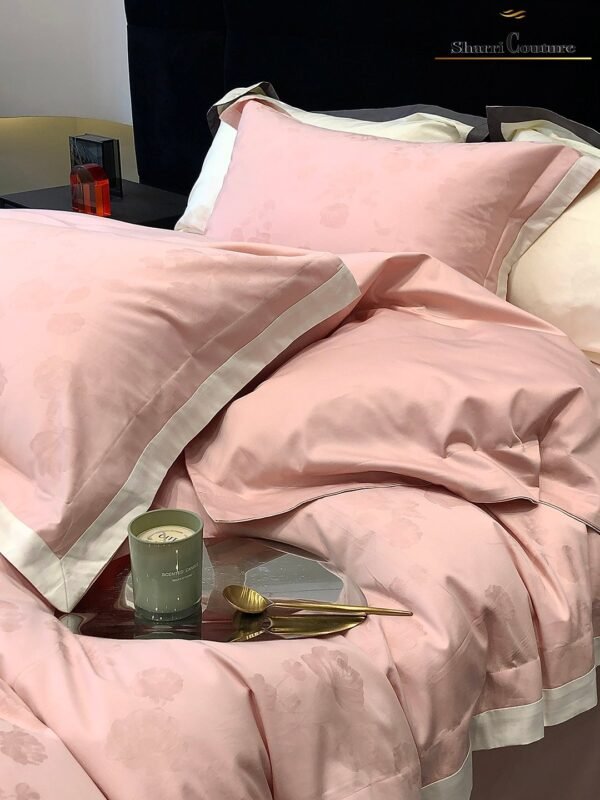 S. C. 1033 Light Pink Color - 100% Jacquard Cotton - Image 11