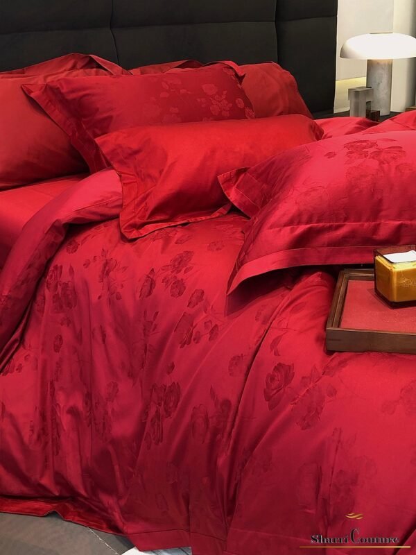 S. C. - 1033 - Wine Red Color - 100% Jacquard Cotton - Image 11