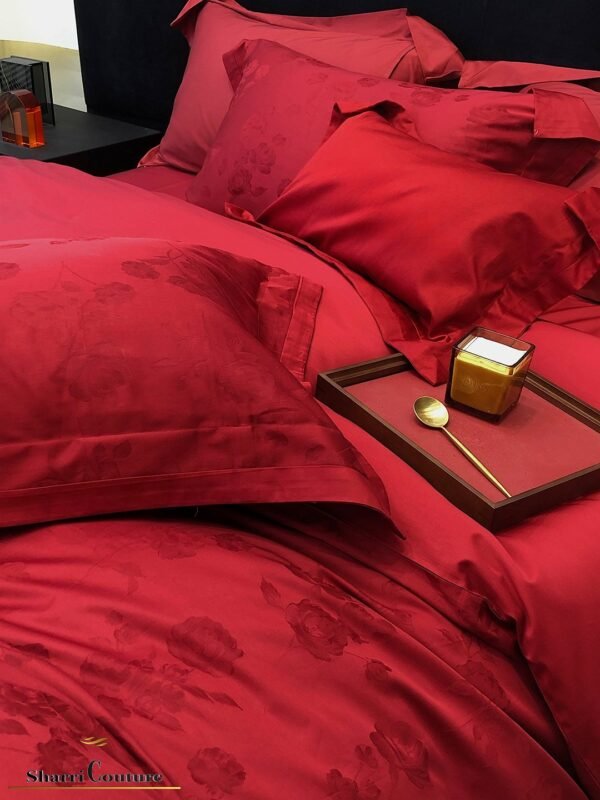 S. C. - 1033 - Wine Red Color - 100% Jacquard Cotton - Image 9