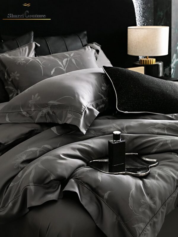 S. C. - 1034 Black Grey - 40% Jacquard Cotton + 60% Lyocell - Image 11