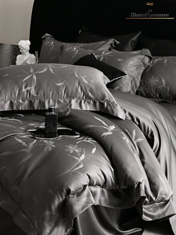 S. C. - 1034 Black Grey - 40% Jacquard Cotton + 60% Lyocell - Image 12