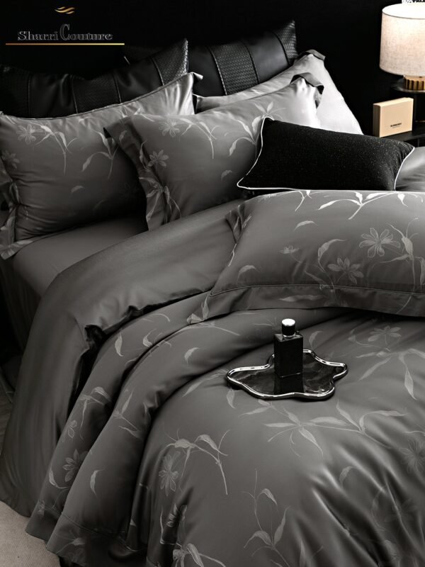 S. C. - 1034 Black Grey - 40% Jacquard Cotton + 60% Lyocell - Image 5