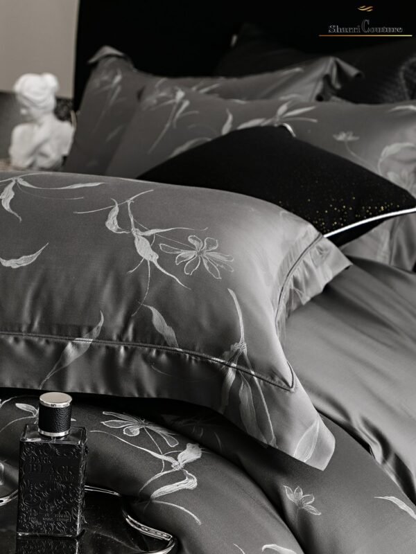 S. C. - 1034 Black Grey - 40% Jacquard Cotton + 60% Lyocell - Image 8