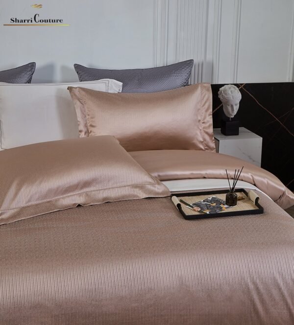S. C. - 1035  - Metallic Old Pink Color - 100% Jacquard Cotton - Image 4