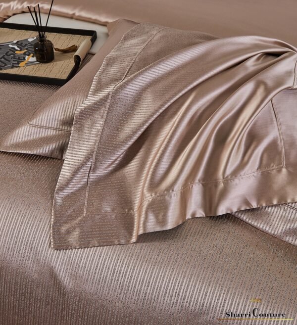S. C. - 1035  - Metallic Old Pink Color - 100% Jacquard Cotton - Image 7