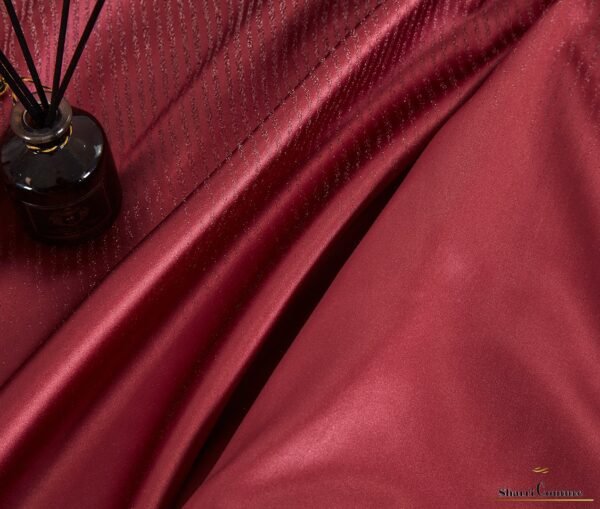 S. C. - 1035 - Metallic Wine Red Color - 100% Jacquard Cotton - Image 10
