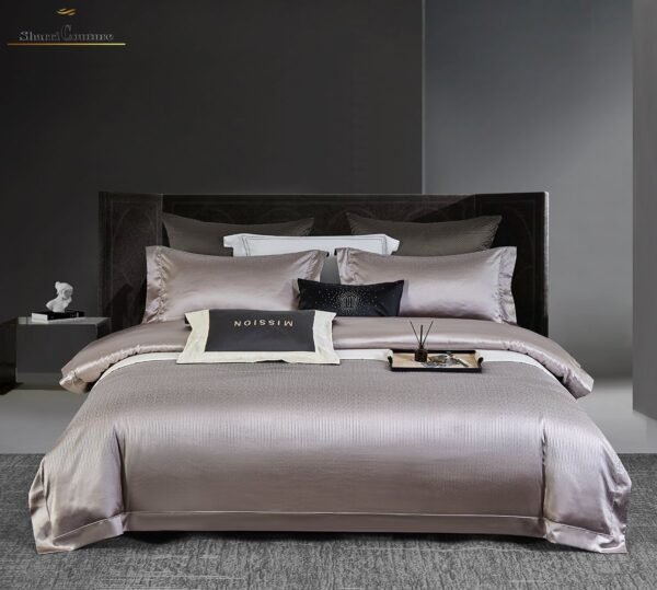 S. C. - 1035 - Metallic Light Silver Color - 100% Jacquard Cotton