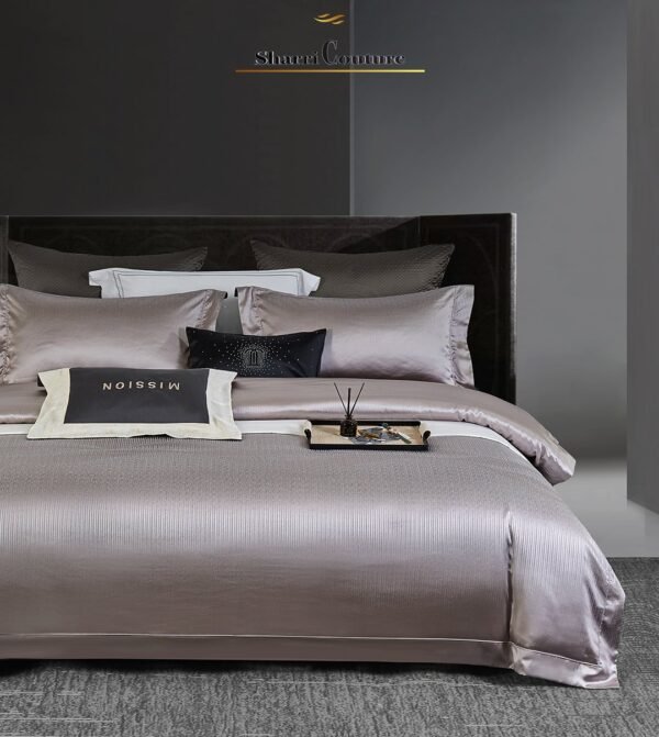 S. C. - 1035 - Metallic Light Silver Color - 100% Jacquard Cotton - Image 10