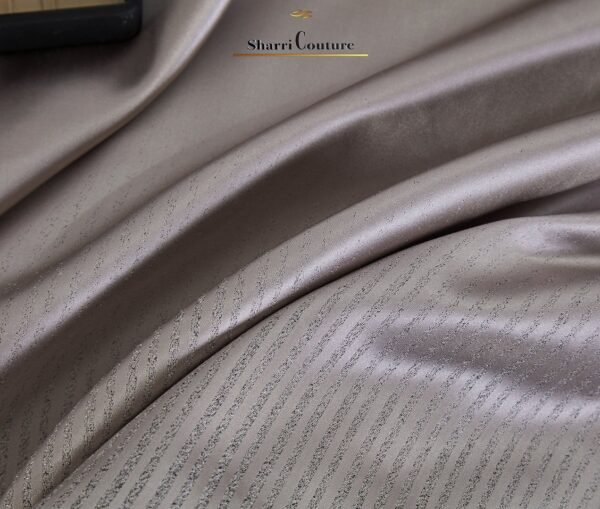 S. C. - 1035 - Metallic Light Silver Color - 100% Jacquard Cotton - Image 7