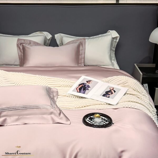 S. C. - 1041 - Three Lines Embroidery - Light Old Pink - 100% Supima Cotton - Image 7