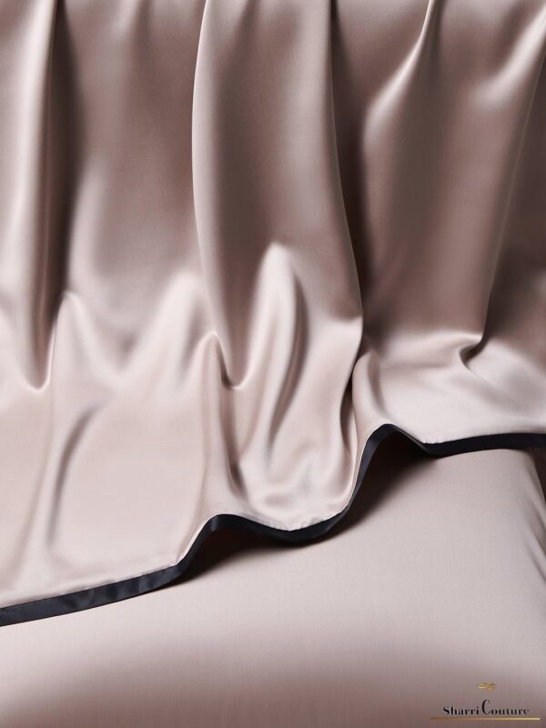 S. C. 1046 - Pink +  Black Satin Frame - 100% Australian Cotton - Image 2