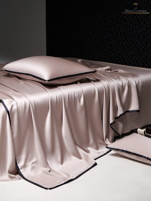 S. C. 1046 - Pink +  Black Satin Frame - 100% Australian Cotton - Image 3
