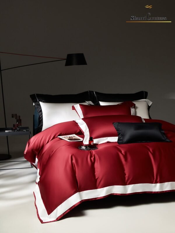 S. C. -1047 - Red Color + White Frame Color - 100s Long Staple Cotton - Image 7
