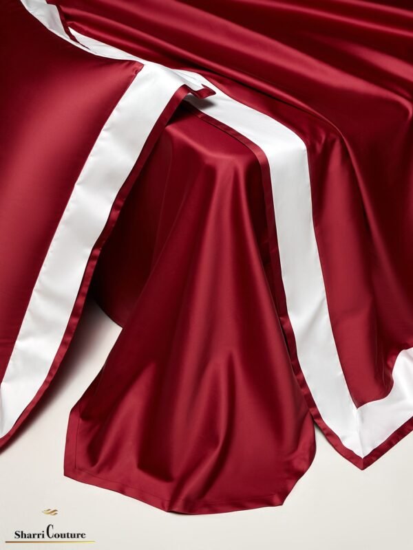 S. C. -1047 - Red Color + White Frame Color - 100s Long Staple Cotton - Image 9