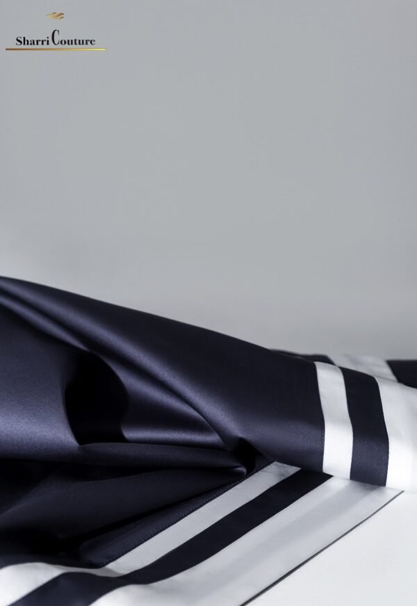 S. C. 1048 - Navy Blue Color + White Frame - 100s Long Staple Cotton - Image 7