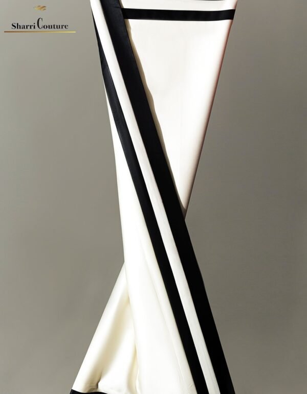 S. C. 1048 -  White Color + Black Frame - 100s Long Staple Cotton - Image 8
