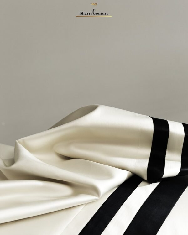 S. C. 1048 -  White Color + Black Frame - 100s Long Staple Cotton - Image 9
