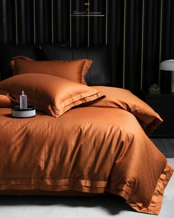 S. C. - 1049  - Metallic Bronze Color - 100% Jacquard Cotton - Image 2