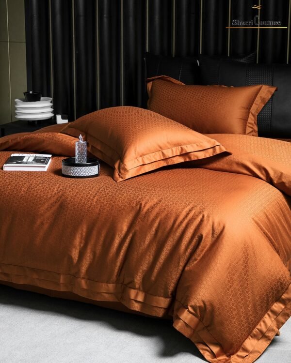 S. C. - 1049  - Metallic Bronze Color - 100% Jacquard Cotton - Image 3