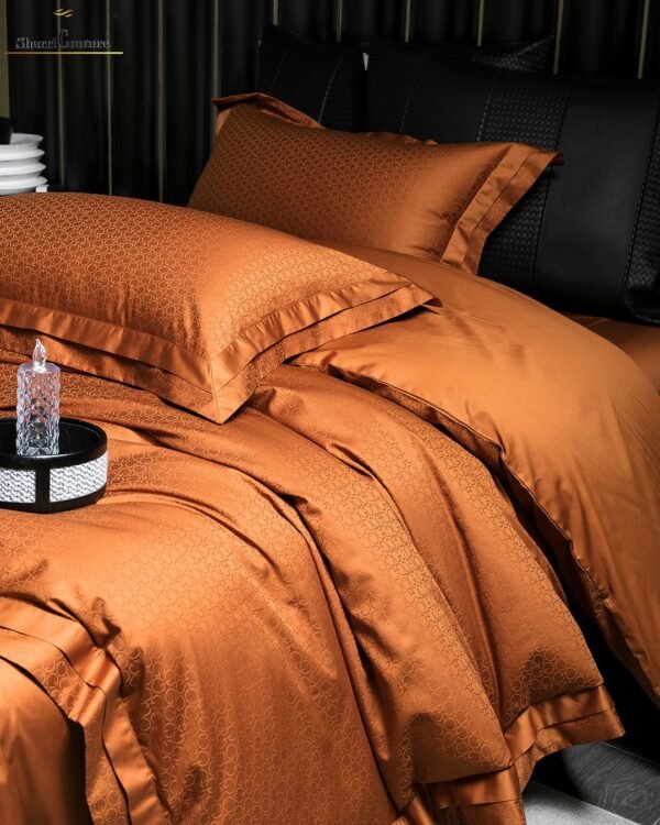 S. C. - 1049  - Metallic Bronze Color - 100% Jacquard Cotton - Image 5