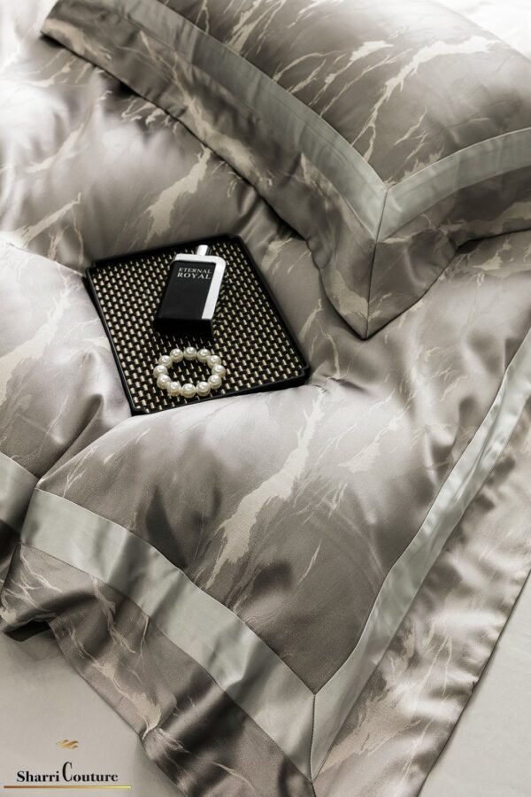 S. C. - 1055 - Grey Green Color - 100% Jacquard Cotton - Image 5