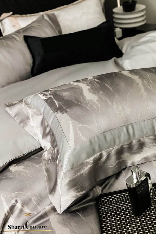 S. C. - 1055 - Grey Green Color - 100% Jacquard Cotton - Image 7