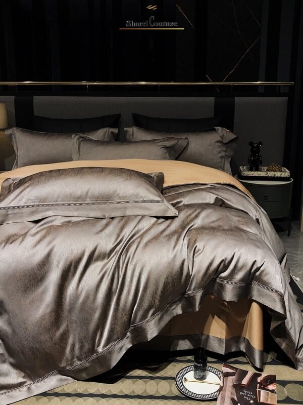 S. C. - 1056 - Bronze Metallic Color - 100% Jacquard Cotton - Image 4