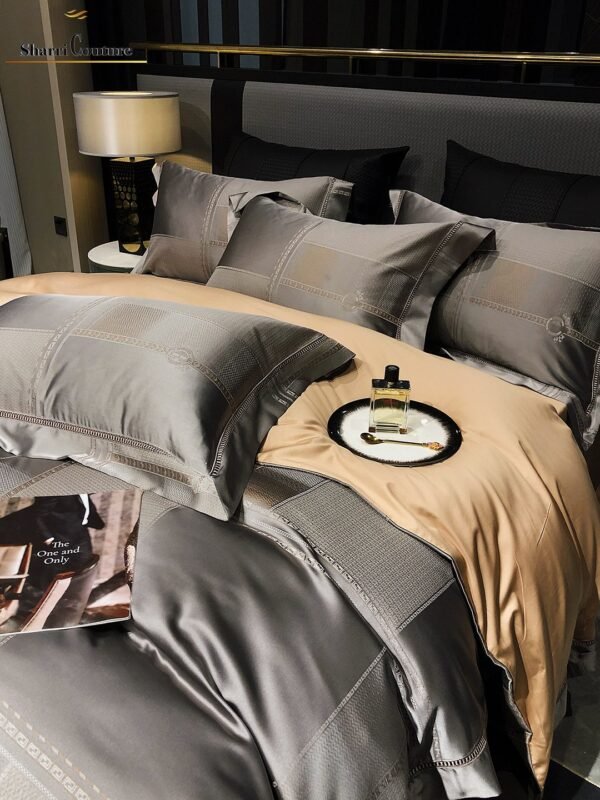 S. C. - 1057 - Bronze Metallic Color - 100% Jacquard Cotton