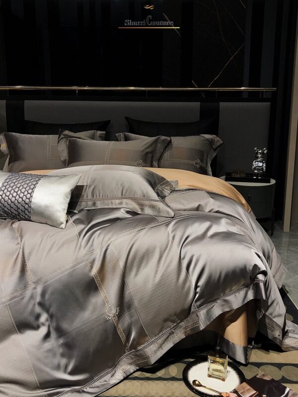 S. C. - 1057 - Bronze Metallic Color - 100% Jacquard Cotton - Image 4