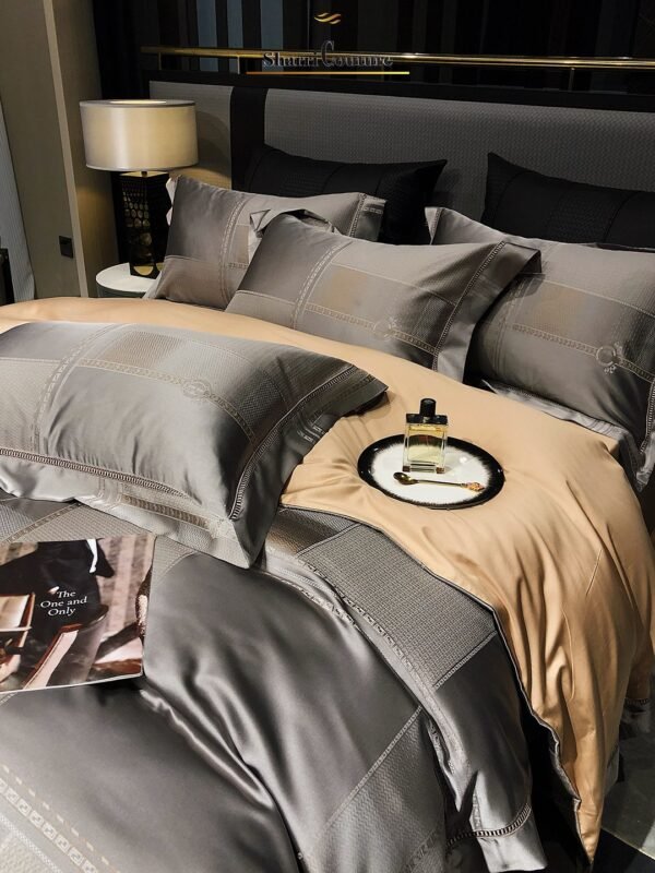 S. C. - 1057 - Bronze Metallic Color - 100% Jacquard Cotton - Image 5