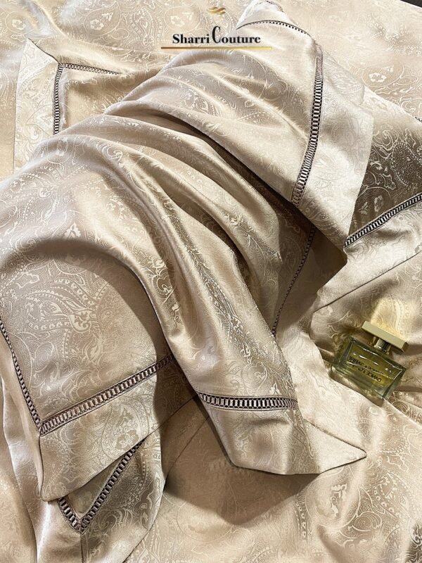 S. C. - 1058 - Golden  Metallic Color - 100% Jacquard Cotton - Image 6